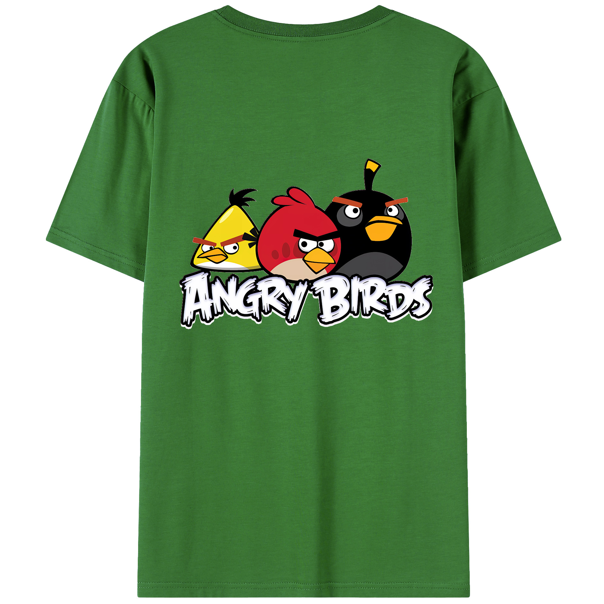（画像用） Angry Birds アングリーバード レディース半袖Tシャツ(バックプリント)